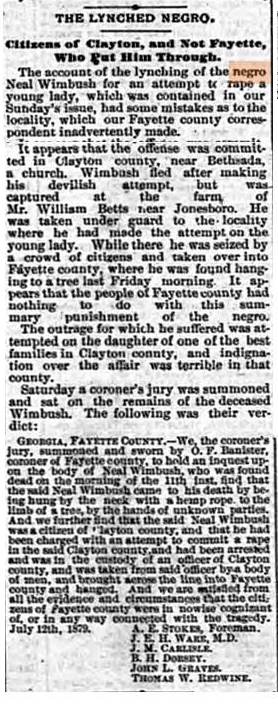 July 22 1879 Weekly Consitution ATL